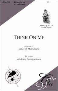 Think on Me SSA choral sheet music cover Thumbnail